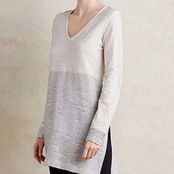 Anthropologie Tops - Anthropologie Saturday Sunday Devi Striped Tunic Size XS